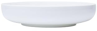 Assiettes Apéritives Bols à Pâtes Vaisselle de cuisine en céramique blanche de 7 pouces, assiette creuse ronde créative for soupe, gâteau aux œufs cuits à la vapeur Assiettes de service pour les fêtes