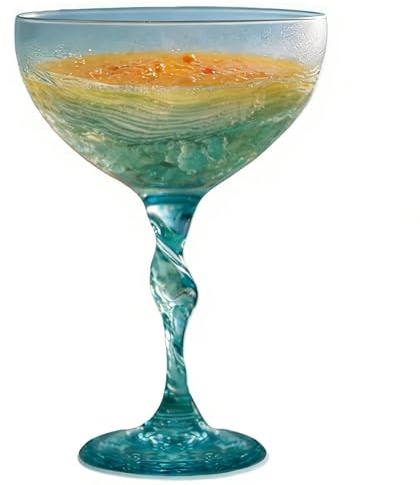 Genérico Copas Para Vino Tinto,Juego De Bebidas Para Vino Con Un Diseño De Ola Marina | Copas Para El Consumo De Champagne,Para Hogar Vacaciones Familia Comedor Banquete Mujeres Hombres