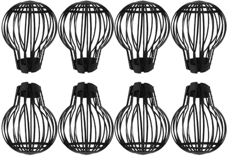 FOMIYES Griglia per Grondaia 8 Pezzi in Plastica Leggera Filtro Anti-Ostruzione per Tetti e Scarichi Esterni Facile Installazione per Giardino e Balconi