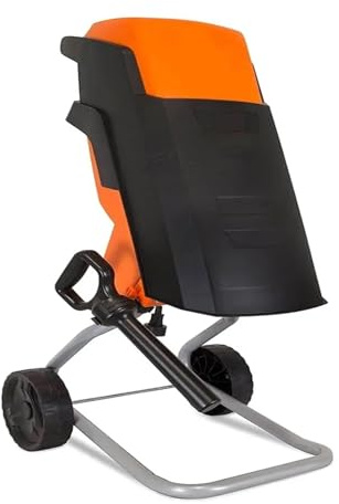 Trituratore e cippatore elettrico da 15 Ampere con funzione di rotolamento