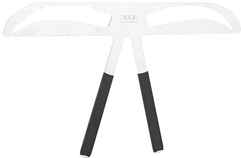 Règle de gabarit de sourcil pour la mesure des sourcils, kit positionnement d'équilibre trois points réutilisable Modèle d'équilibre sourcils formant maquillage (Augenbraue mit fallendem Schwanz)