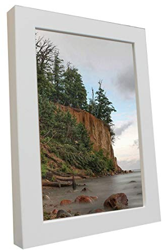 Bilderrahmen Fotorahmen 33x98 cm weiß bilderrahmen zum aufhängen MDF Picture Frames Farbe und 40 verschiedene Größen wählbar ohne Passepartout Rahmen Malmö