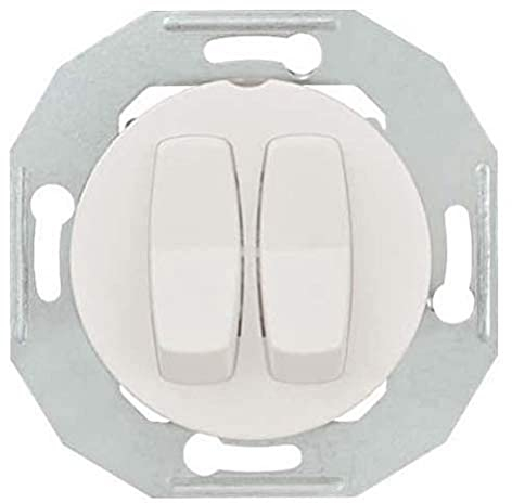 Schneider Electric Elso WDE011026 | Doppel-Wechselschalter | 16 A - 250 V AC - IP20 - Weiß | Made in Germany