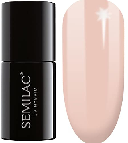 SEMILAC Extend Base 5in1 816 - Builder Gel in the Bottle - All in One Builder Gel for Nails and Gel Polish UV Light - Used as Gel Base and Top Coat and Gel Nail Polish - UV Gel Polish Soak Off