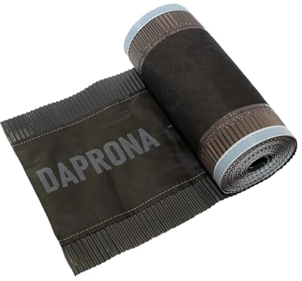 DAPRONA Firstband Alu - 300mm x 5m Anthrazit (RAL 7021) Rollfirst für eine optimale Dachfirst Abdeckung, Super Butylkleber