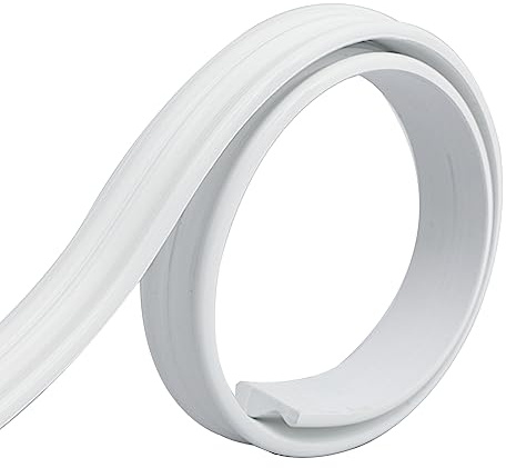 Deckenleisten Selbstklebende Verkleidungsleiste,Abziehen und aufkleben,DIY Home Decor auf dem Spiegelrahmen der Schranktür Wand, Decke, Boden, Fliesen, Kanten, Zierleisten (1, Weiß, 5M*32mm*11mm)