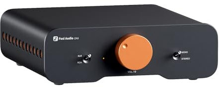 Fosi Audio ZA3 Stereo/Mono HiFi Verstärker mit TPA3255 Chips, Ausgewogenen XLR-RCA-Eingängen und 12V Trigger-In, Mini Verstärker Audio Monoblock für Desktop-Regallautsprecher und Subwoofer