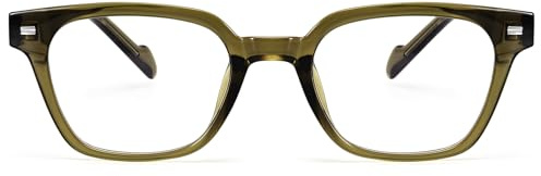 Dollger Lunettes filtre de lumière bleue Femmes Hommes Lunettes d'ordinateur Gaming Lunettes de protection 99% Blue Light Blocking Glasses Lunettes anti-lumière bleue sans verres correcteurs Vert