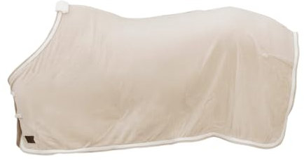 Kentucky - Abschwitzdecke Fleece geflochtene Kordel beige 165-7'3