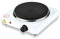 Maya Range 1000W Single Hot Plate Precise Table Top Cooking, Cast Iron Heating Plate, Portable Electric Hob Single Burner with Adjustable Thermostat for Home Kitchen Camping & Caravan Cooking (White)