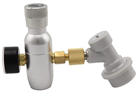 ATUMY Heimbrau-Sets Druckminderer CO2-Mini-Gasregler-Fass-Ladegerät 30/60/150 Psi 3/8–18 UNF mit Gaskugelsperre trennen(150psi)