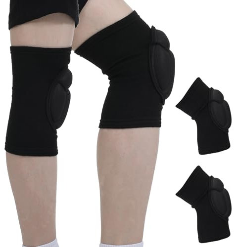 CIATBYYJ Knieschützer, Knieschützer, dicker Schwamm, rutschfeste Knieschoner für Damen und Herren, verstellbar, bequem, Kollisionsvermeidung, Kniepolster für Tanz, Volleyball, Sport