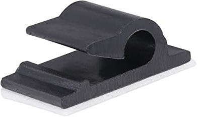 Hemobllo Abrazaderas Autoadhesivas Para Cables y Bridas Para Gestión De Cables Para Uso Doméstico, Soporte Para Bridas, Negras, Paquete De 50 Piezas, Organizador Para Montaje Paredes y Superficies