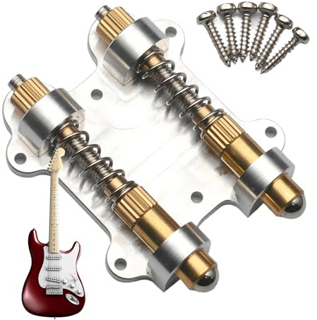 Stabilizzatore per ponte tremolo per chitarra, strumento di bloccaggio in ottone per tremolo per chitarra e basso, sistema di bilanciamento con reset per strumenti musicali