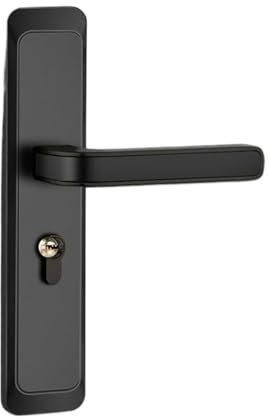 GLRXROBKS Semplice serratura a tre colori maniglia magnetica integrata serratura for porta interna di casa(Black)