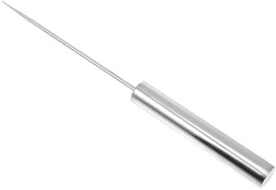 MUELODSIC 1pezzi Scalpello per Ghiaccio in Acciaio con Punta Affilata Design Ergonomico e Manico Antiscivolo per Bar e Uso Domestico Compatto e Resistente per Rompere Ghiaccio e Tritare