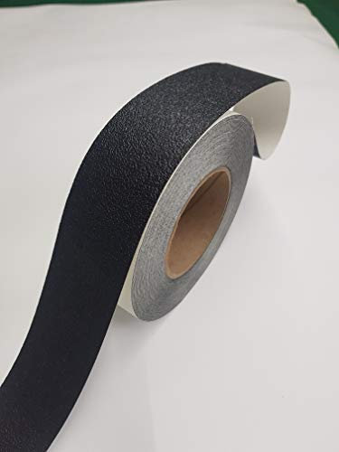 Anti-Rutsch Streifen Rolle Kara Grip gummiert Innentreppen 5 cm Breite fuer Hund + Kind. Anstatt Stufenmatten Treppenteppich Rutschschutz, Strumpffreundlich selbstklebend Holz, Fliesen Granit Marmor