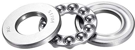 sourcing map 51204 Axialkugellager 20 mm x 40 mm x 14 mm Chromstahl einseitig