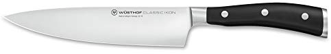 WÜSTHOF Classic Ikon, Couteau de Chef, 18cm, Noir/Argent, 1030330118