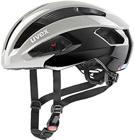uvex rise - sicherer Performance-Helm für Damen und Herren - individuelle Größenanpassung - optimierte Belüftung - sand - black - 52-56 cm