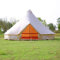 SIBORTER Outdoor Waterproof Family Camping tent 4-Season Beige Cotton Canvas Bell Tent (16.4ft)