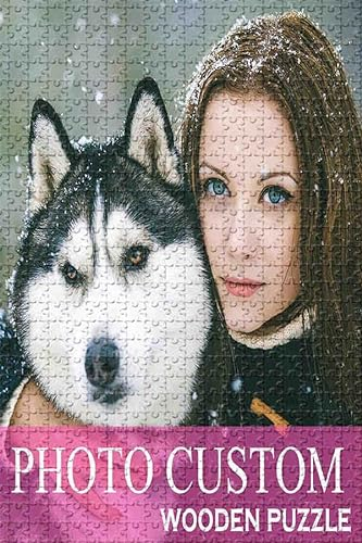 Personalisierte Fotopuzzles - 5000 Teile Holzpuzzle - Familien Aktivitätsspiel