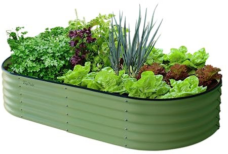 VegTrug VegTub Modular Metal Raised Bed Kit - Sage Green