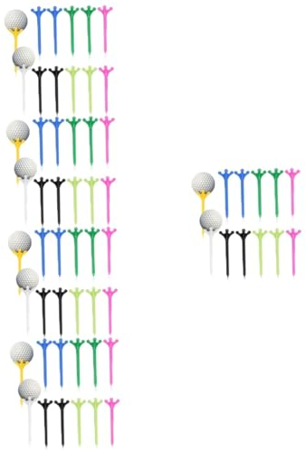 BESPORTBLE 5 Sätze Kunststoff-Golf-tees Driving Range Praxis Golf Nägel Training Zubehör Höhenkontrolle 12 Stück * 5