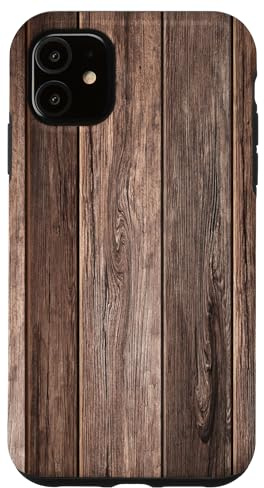 Coque pour iPhone 11 Motif grain de bois et tronc d'arbre