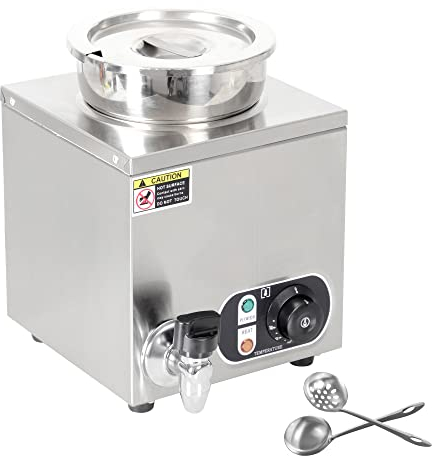 Scaldavivande Commerciale Da Appoggio, Scaldavivande Elettrico Da 1100 W, Pentola Per Zuppa Da Appoggio In Acciaio Inossidabile Da 14 Litri, Scaldavivande Professionale Macchina Per La Conservazione