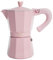 Paris Hilton Cafetera espresso y cafetera estilo italiano y cubano con perilla icónica de corazón, perfecta para expreso aromático rico, hace hasta 6 tazas de espresso, color rosa
