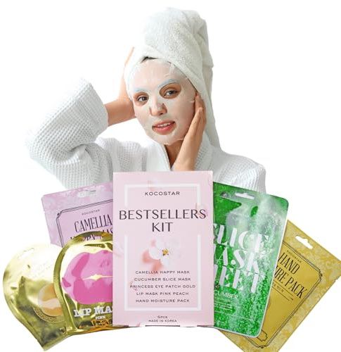 KOCOSTAR Selfcare Set - Spa-Set für Gesicht, Augen, Lippen, Hände - Koreanisches Wellness Set für Frauen - Umfassende Körperverwöhnung - Beauty-Geschenk, 5 Stück