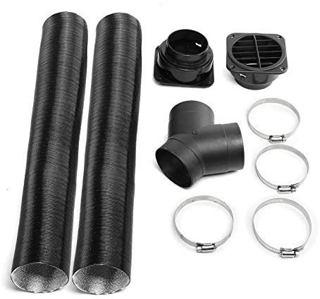 WKWPYCYUH Tubo del Condotto del riscaldatore della Macchina da 75 mm W/Air Gent Outlet Y Pezzo Connettore di Scarico Adatto for Webasto Fit for Dometic Fit for Planer Air Diesel Parching Parking RIS