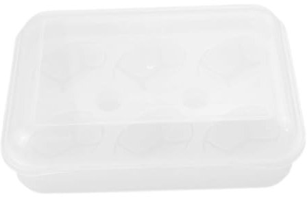 SOLUSTRE Caja Transparente Para Guardar Huevos De Rejillas Huevera Portátil Para Camping y Picnic Almacenamiento De Huevos Para Refrigerador