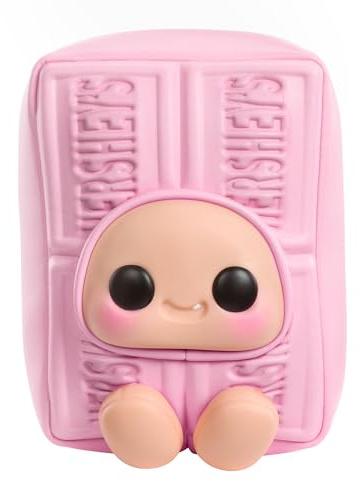 Hyojo Hershey's Series - Personajes de Peluche Afelpados y Coleccionables, 3 para Coleccionar Que Incluyen Tableta de Chocolate, Tableta de Chocolate Blanco y Tableta de Fresa, para Todas Las Edades