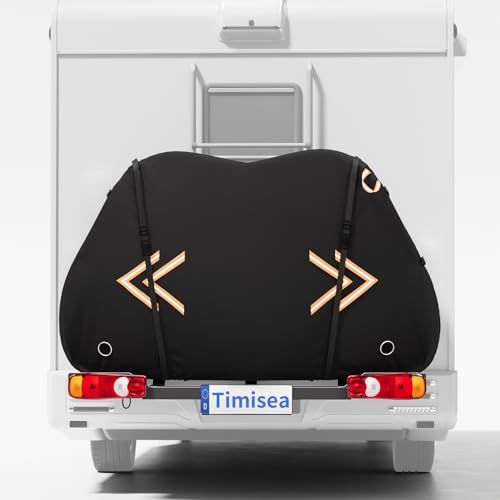 Timisea Fahrradabdeckung für Wohnmobil Heckträger - Schutzhülle für 2-3 Fahrräder, Wasserdicht und UV-Beständig