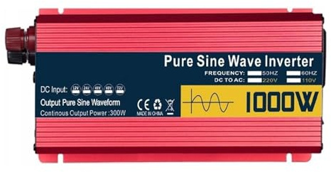Convertisseur Voiture À Onde Sinusoïdale 1600 W 2200 W 3000 W Transformateur Onduleur 12 V 24 V 48 V 60 V vers CA 110 V 220 V 50 Hz 60 Hz Transformateur(12V,220V 50HZ,1000W)