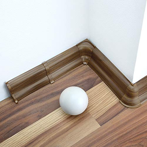 DQ-PP Außenecke 52mm PVC Eiche prestige Laminatleisten Fussleisten aus Kunststoff Dekore