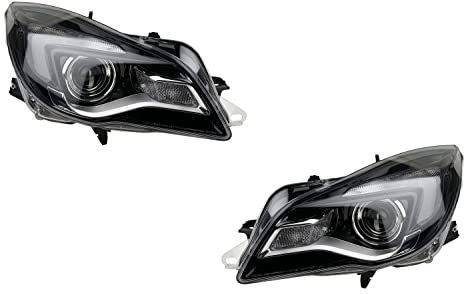 Johns, Juego de faros delanteros para Opel Insignia 10/13 Hir2 Set izquierdo y derecho