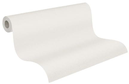 A.S. Création Tapete Hellgrau Creme - Wandtapete 395471 - hochwertige einfarbige Vliestapete für Schlafzimmer - 10,05m x 0,53m - Made in Germany