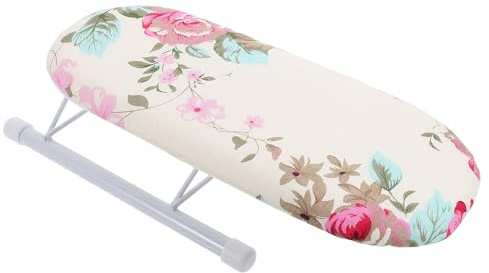 HEMOTON Jeannette pour Repassage Mini Table à Repasser Pliante en Tissu et Tube D'acier pour Repassage Précis Plis, Manches de Chemise en Déplacement