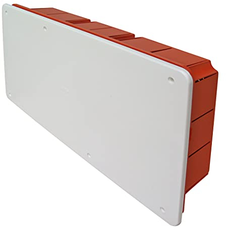 POLY POOL - PP0591 Scatola Derivazione da Incasso con Coperchio - Scatola Elettrica da Parete Rettangolare - Cassetta Derivazione con Viti per Fissaggio Coperchio Made In Italy