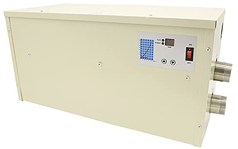 TGHY 5,5kW 11kW 15kW Elektrischer Poolheizungen Thermostat 220V 380V Schwimmbadheizung Spa Elektrische Wassererwärmerpumpe Whirlpoolthermostat für Oberirdischen Einbaupool,5.5kw
