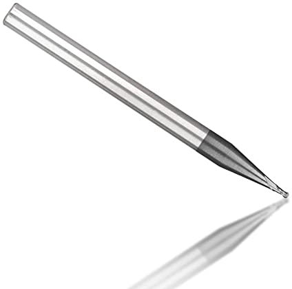Trapano Bit Fresa a punta con fresa a punta a sfera a due flauti Micro fresa per fresatrice CNC per fresatrice-R0.5xD4x2.0x50L