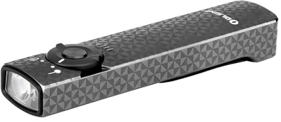 OLIGHT Arkfeld Flat Torch with Green Light and LED, Gunmetal Grey NW | 1000 Lumens, Rechargeable, Super-Thin Build, Clip for Outdoors Emergency Work