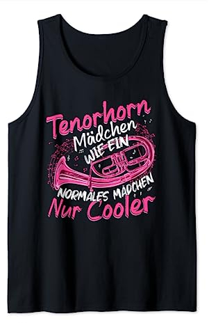Tenorhorn Mädchen Tenorhornistin Instrument Tank Top