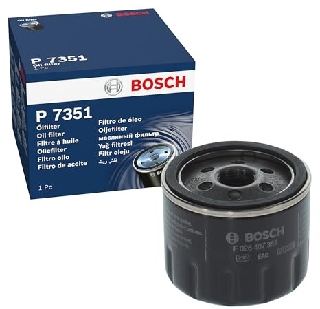 BOSCH Filtro olio F026407351 | Compatibile con: ALFA ROMEO 147, 156, 156 Sportwagon, 166, GT, FIAT 500, 500 C, BRAVO II, DOBLO Großraumlimousine