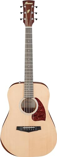 Ibanez PF15JR-OPN Open Pore Natural Acoustic Guitar with Gig Bag