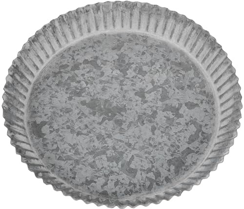 BESPORTBLE Plateau Vintage pour Pots De Fleurs sous-Plat Multi-Fonctionnel Métal pour Plantes Intérieur pour Protéger Vos Et Éviter Les Fuites Eau