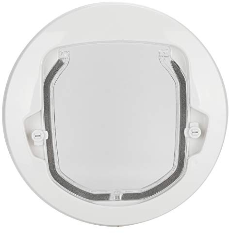 Porta Interna per Gatti, Porta per Cani per Porta Scorrevole in Vetro Fornitura di Porta Rotonda in Plastica con Patta Trasparente Porta per Gatti Porta per Cagnolini per Cani di